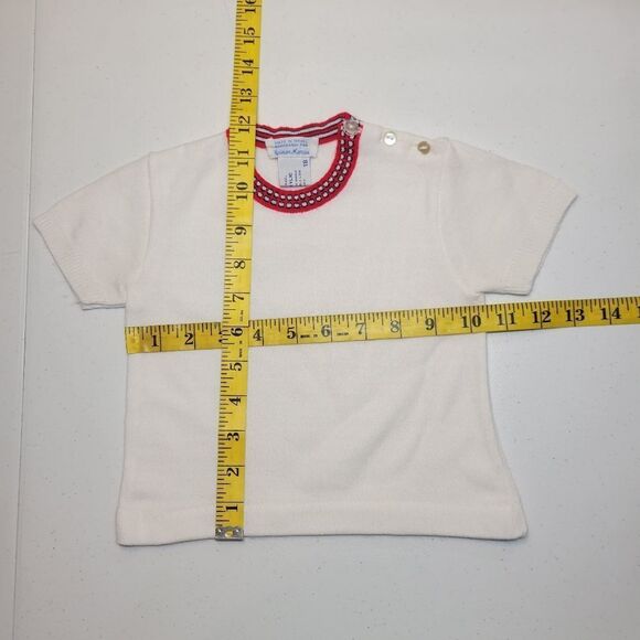 Neiman Marcus Vintage Red Knit Bubble Romper with Embroidered Matching Top Set - Picture 14 of 14